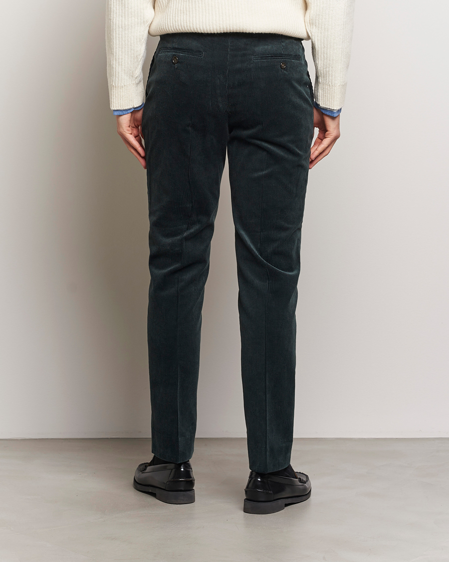 Herren | Hosen | GANT | Slim Corduroy Suit Trousers Tartan Green