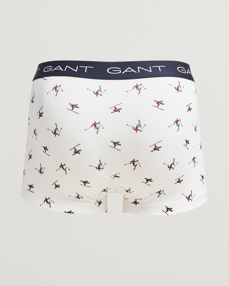 Herren | Unterwäsche | GANT | 3-Pack Trunk Boxer Black/White/Green