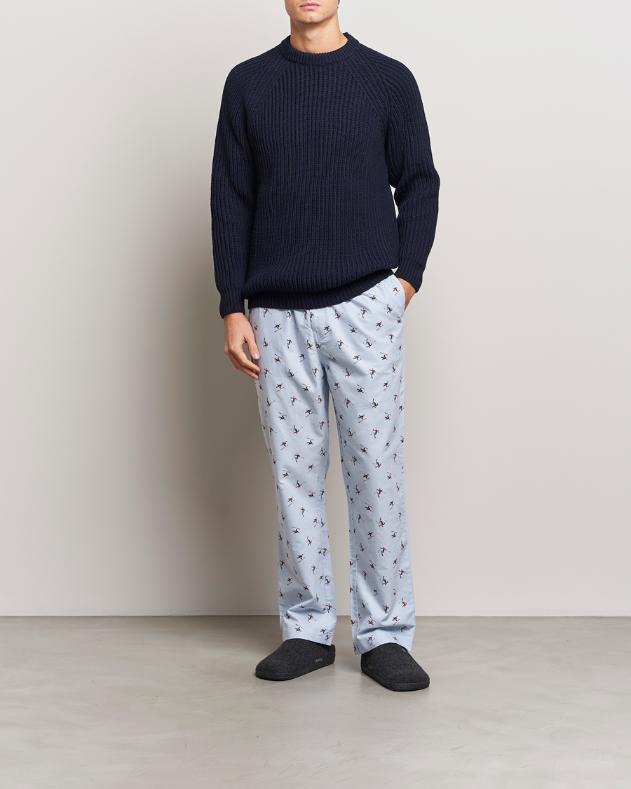 Herren | GANT Printed Skier Pyjama Pants Light Blue | GANT | Printed Skier Pyjama Pants Light Blue