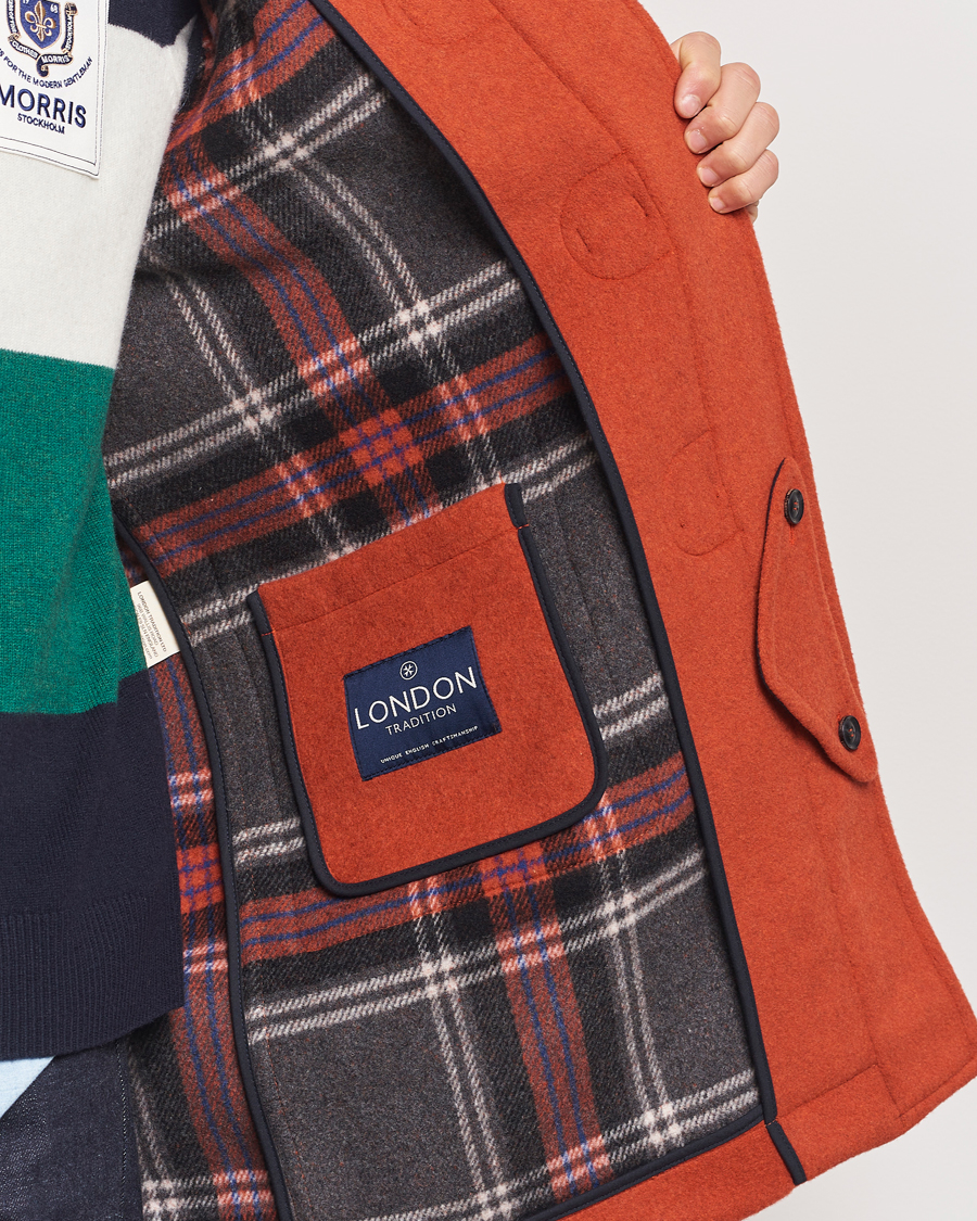 Herren | Jacken | Morris | Duffle Coat Orange
