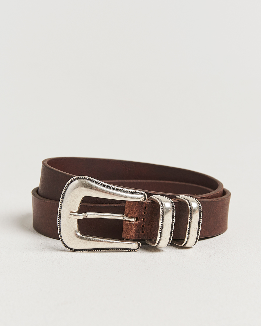 Herren | Gürtel | Nudie Jeans | Western Silver Belt Dark Brown