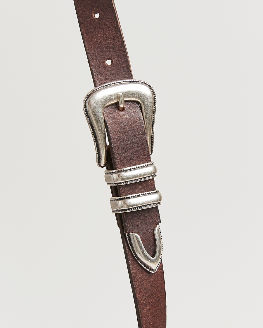 Herren | Gürtel | Nudie Jeans | Western Silver Belt Dark Brown