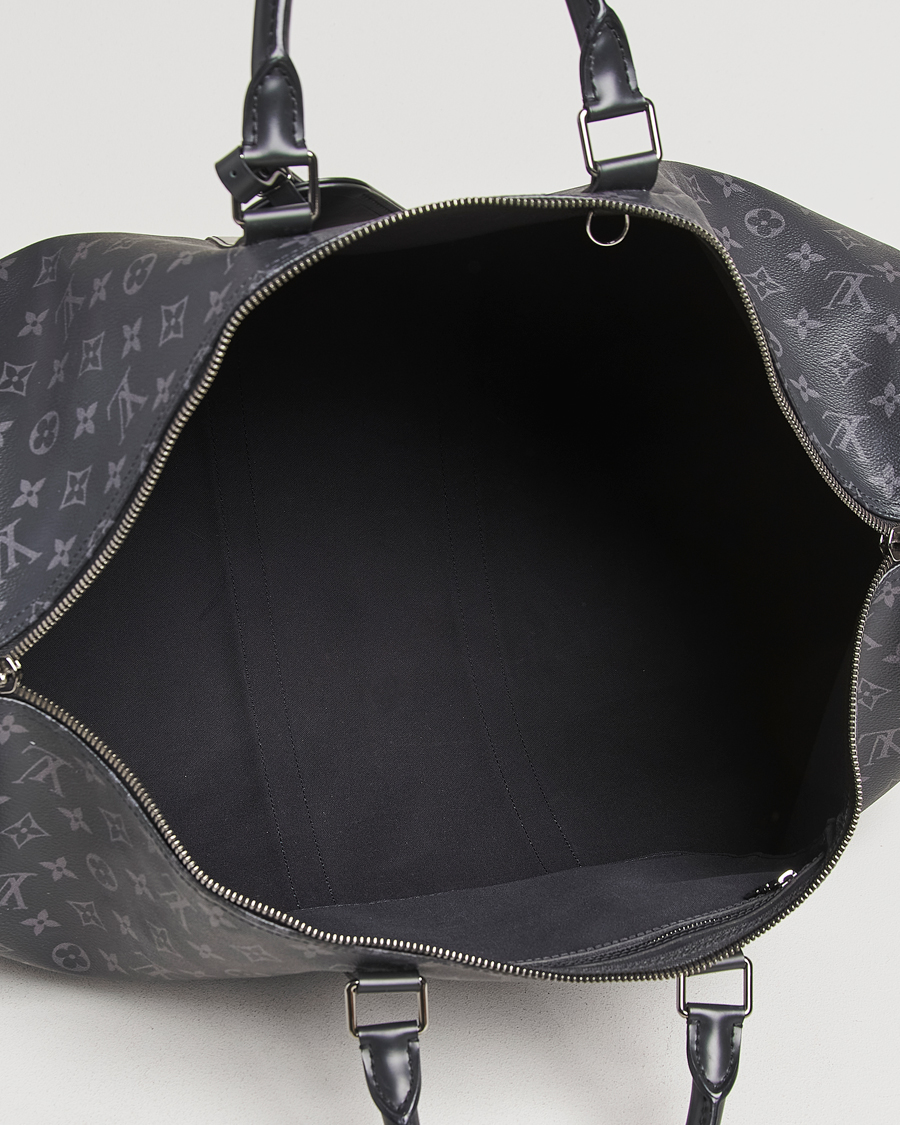 Herren | Louis Vuitton Pre-Owned Keepall Bandoulière 55 Monogram Eclipse | Louis Vuitton Pre-Owned | Keepall Bandoulière 55 Monogram Eclipse