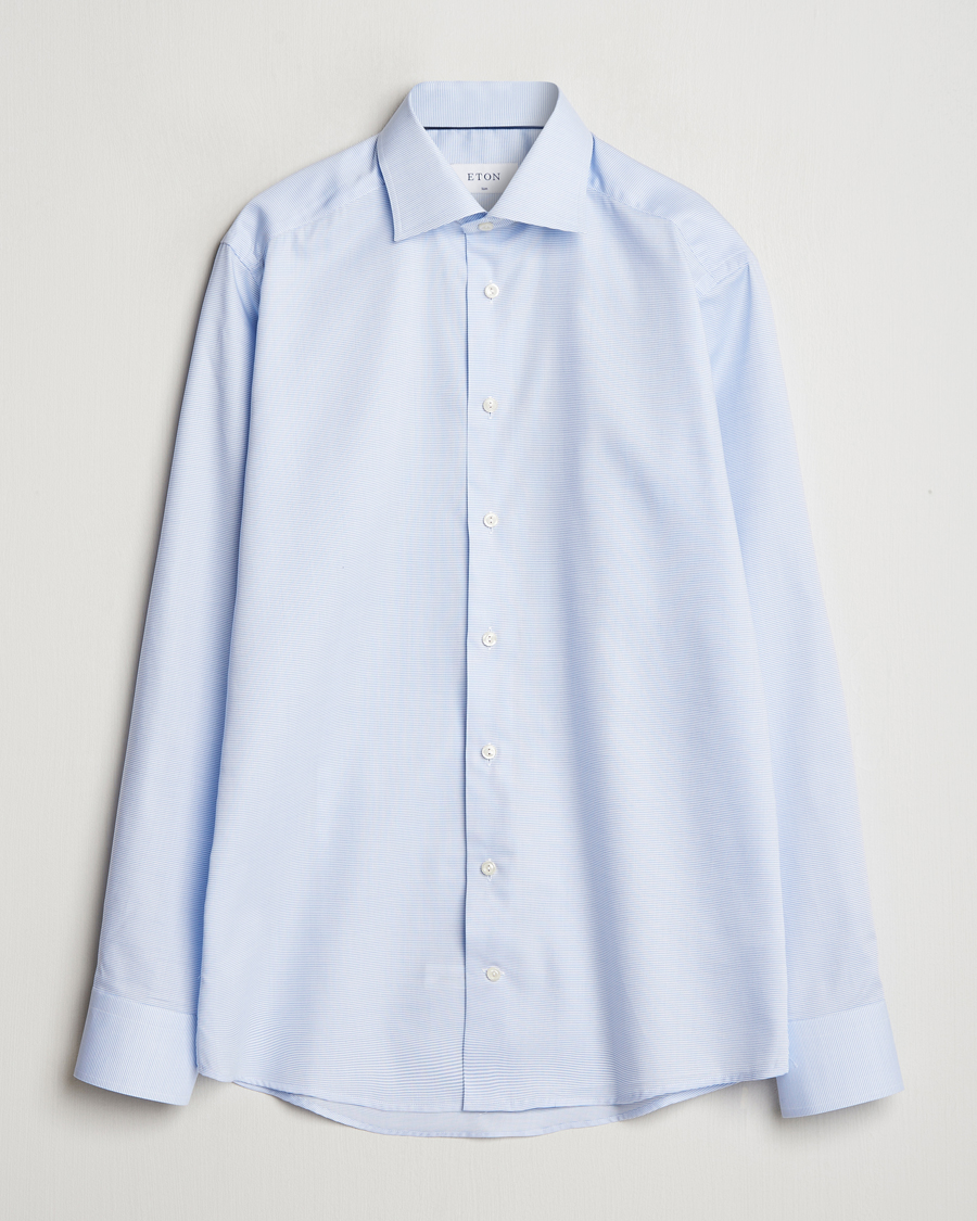 Herren | Hemden | Eton | Slim Fit Oxford Shirt Light Blue