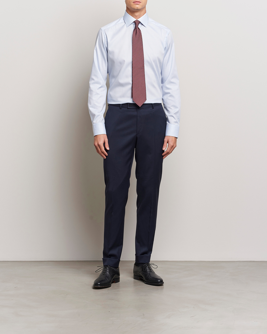 Herren | Hemden | Eton | Slim Fit Oxford Shirt Light Blue