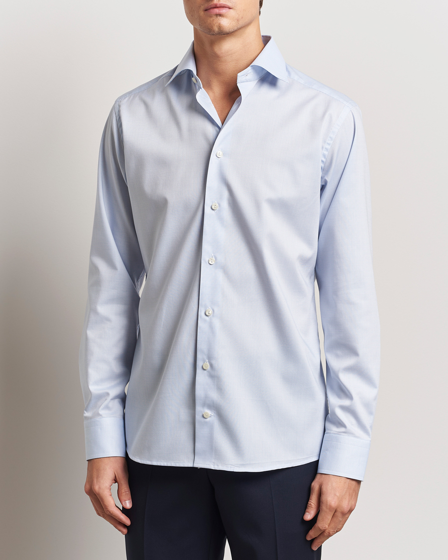 Herren | Hemden | Eton | Slim Fit Oxford Shirt Light Blue