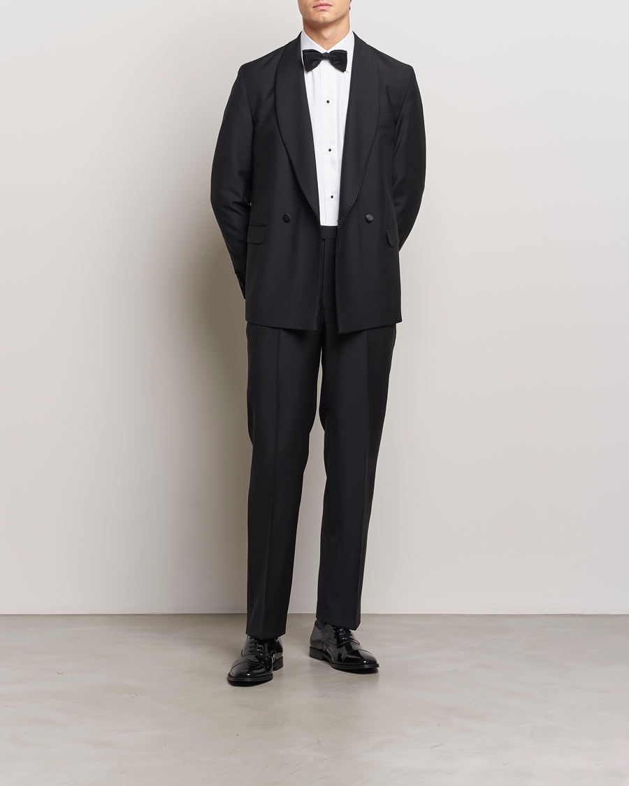Herren | Hemden | Eton | Slim Fit Plissé Tuxedo Shirt White