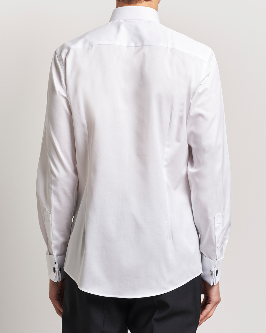 Herren | Hemden | Eton | Slim Fit Plissé Tuxedo Shirt White