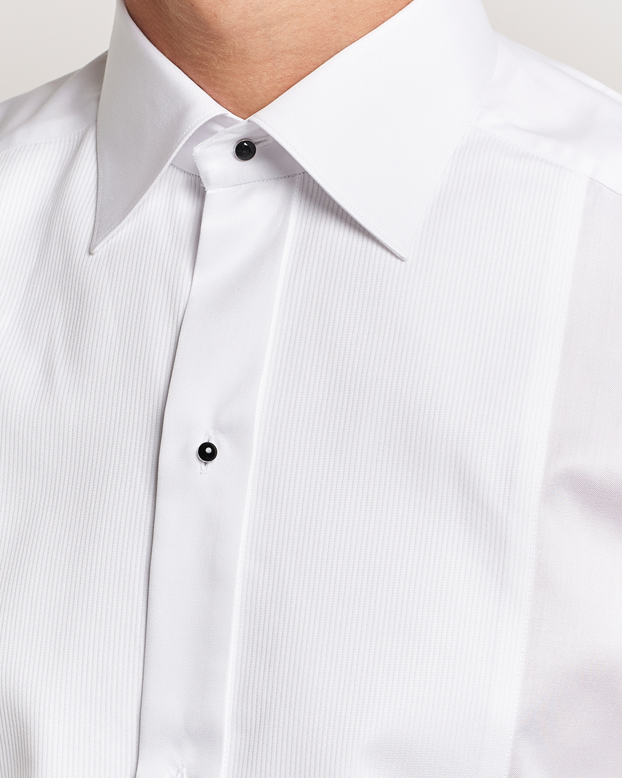 Herren | Hemden | Eton | Slim Fit Plissé Tuxedo Shirt White
