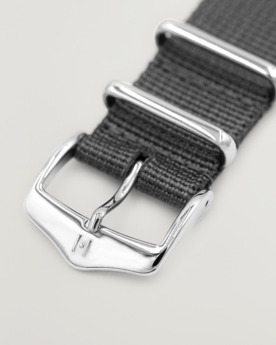 Herren | Uhrenarmband | HIRSCH | Rush Recycle Nato Watch Strap Grey