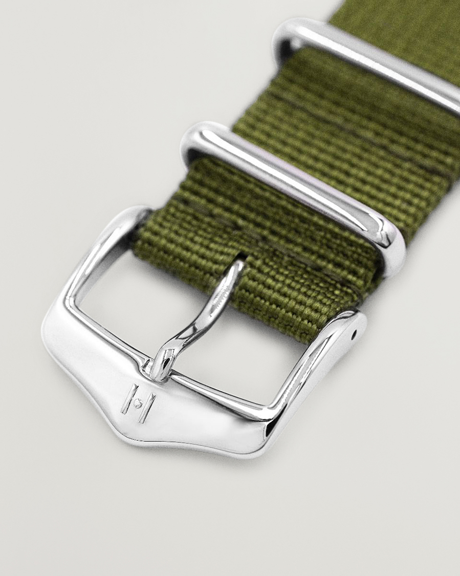 Herren | Uhrenarmband | HIRSCH | Rush Recycle Nato Watch Strap Green
