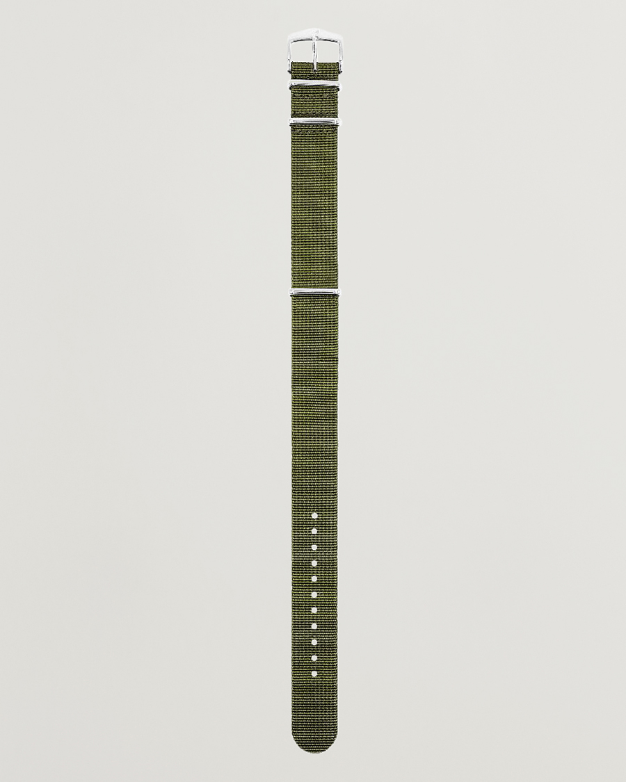 Herren | Uhrenarmband | HIRSCH | Rush Recycle Nato Watch Strap Green