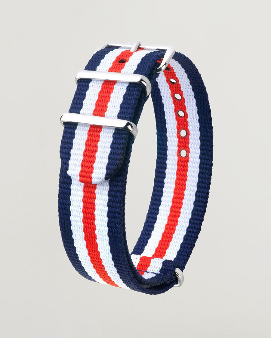 Herren | Uhrenarmband | HIRSCH | Rush Striped Nato Watch Strap