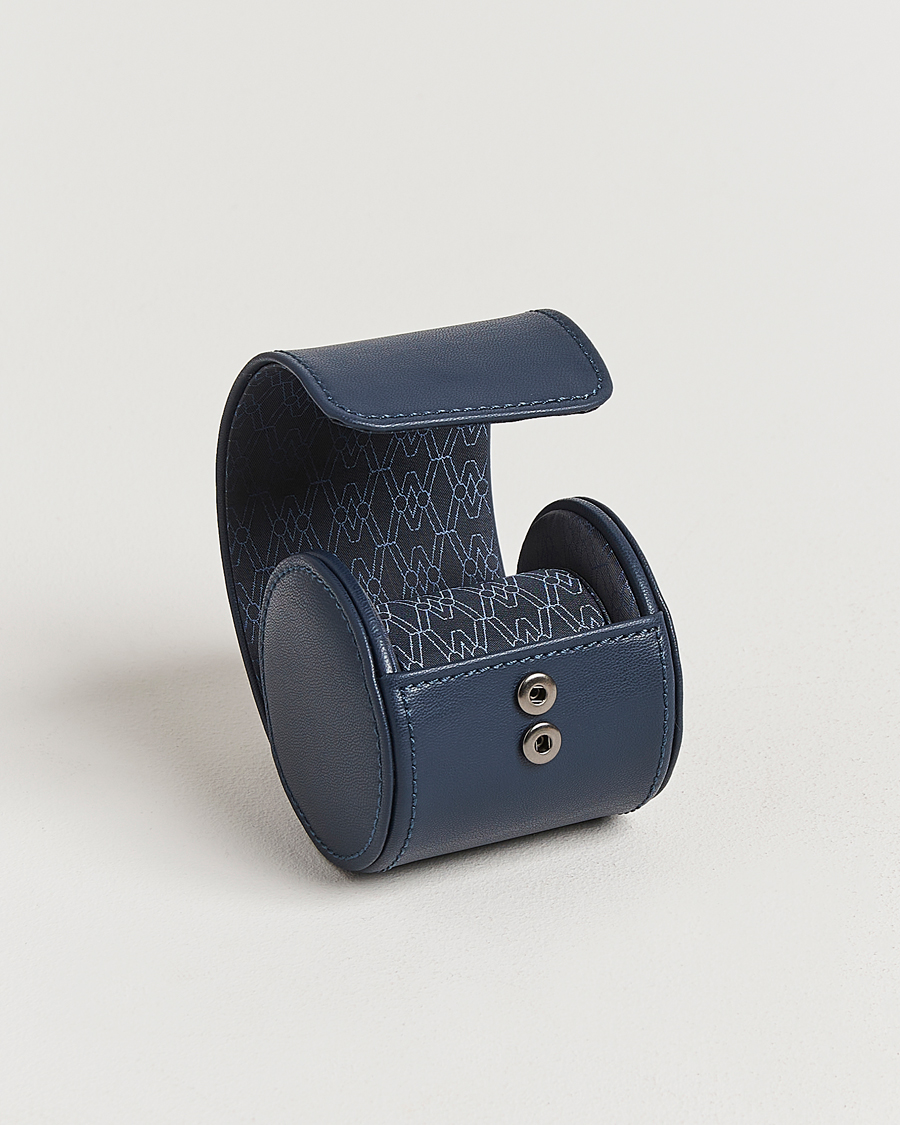 Herren | Uhren- und Schmuckkasten | WOLF | Single Watch Roll Earth Midnight Blue