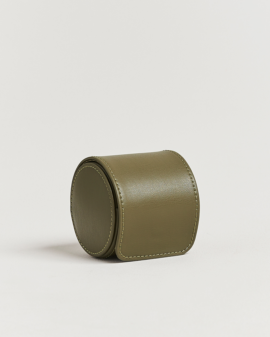 Herren | Uhren- und Schmuckkasten | WOLF | Single Watch Roll Earth Olive