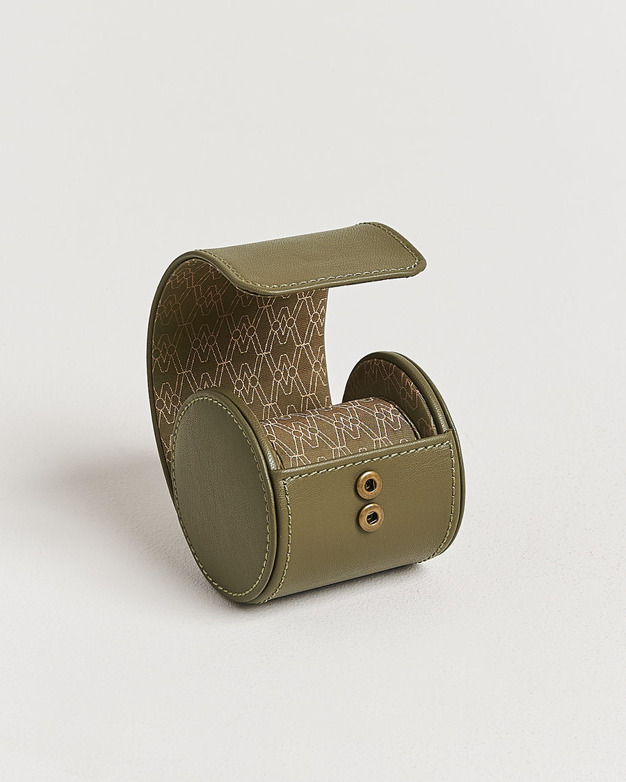 Herren | Uhren- und Schmuckkasten | WOLF | Single Watch Roll Earth Olive