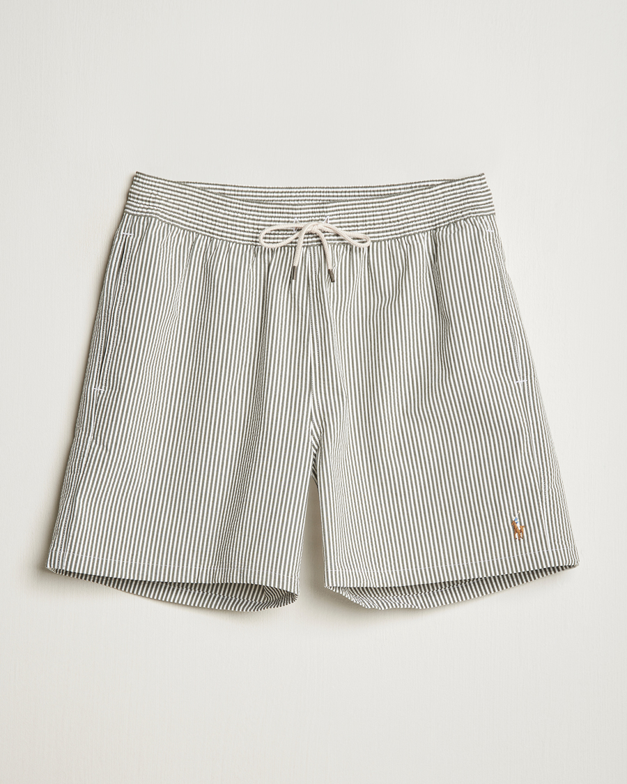 Herren | Badehosen | Polo Ralph Lauren | Traveler Seersucker Swimshorts New Olive