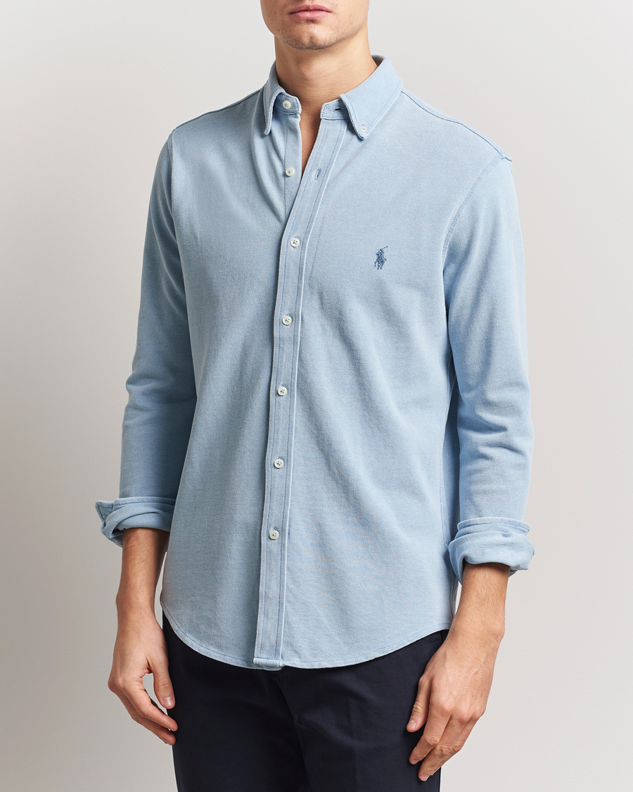 Herren | Hemden | Polo Ralph Lauren | Featherweight Mesh Shirt Light Indigo