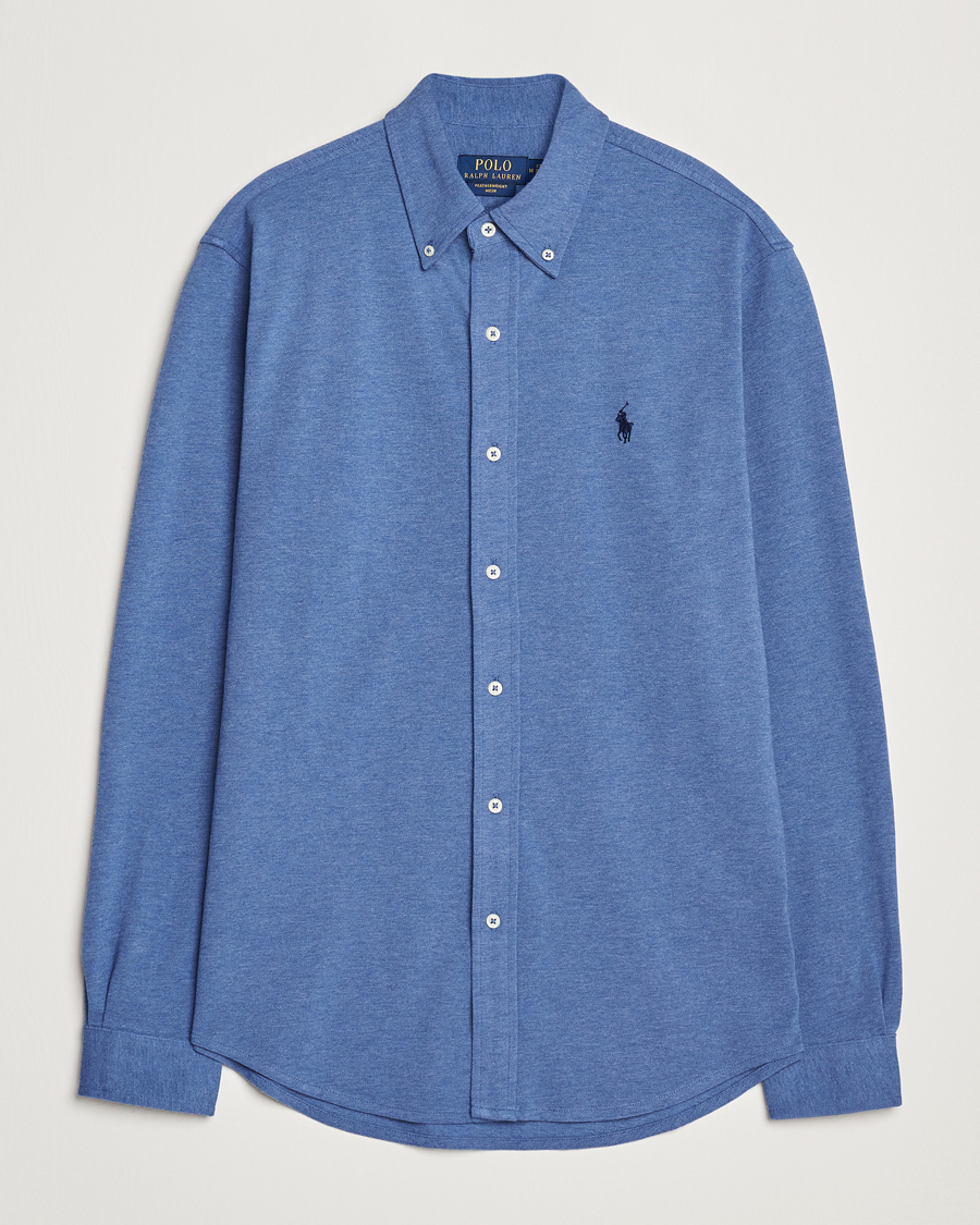 Herren | Hemden | Polo Ralph Lauren | Featherweight Mesh Shirt Faded Royal Heahter