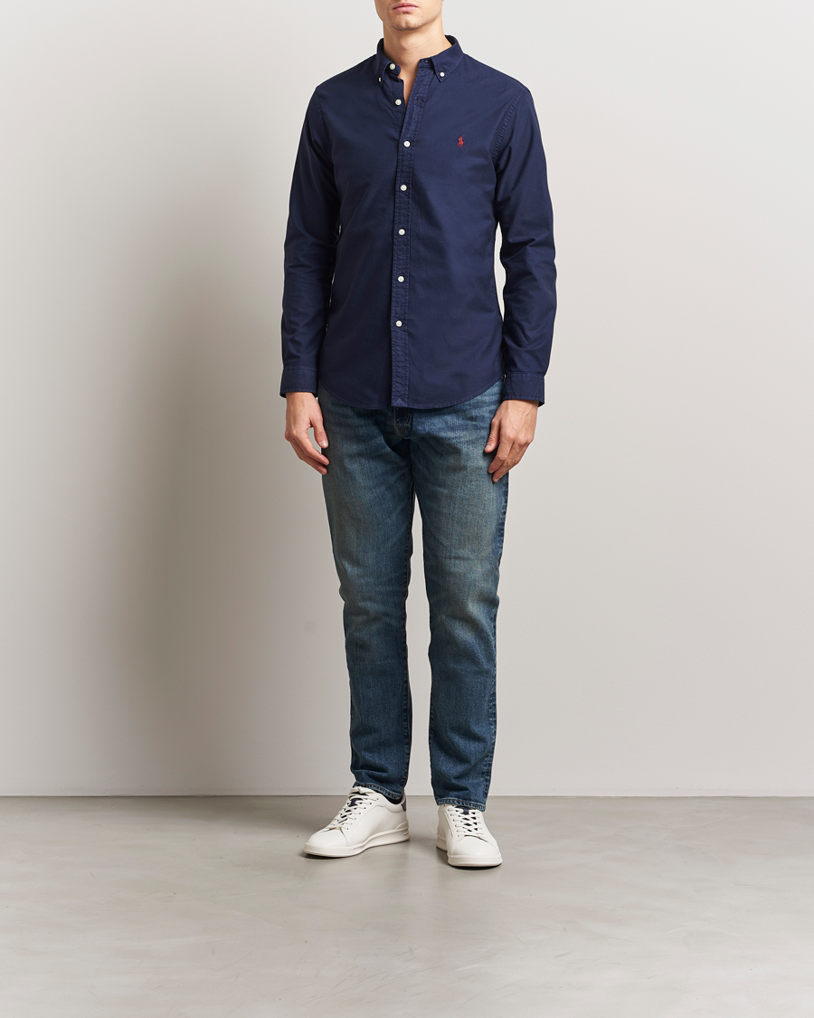 Herren | Hemden | Polo Ralph Lauren | Slim Fit Oxford Shirt Cruise Navy