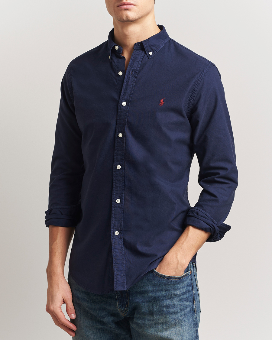 Herren | Hemden | Polo Ralph Lauren | Slim Fit Oxford Shirt Cruise Navy