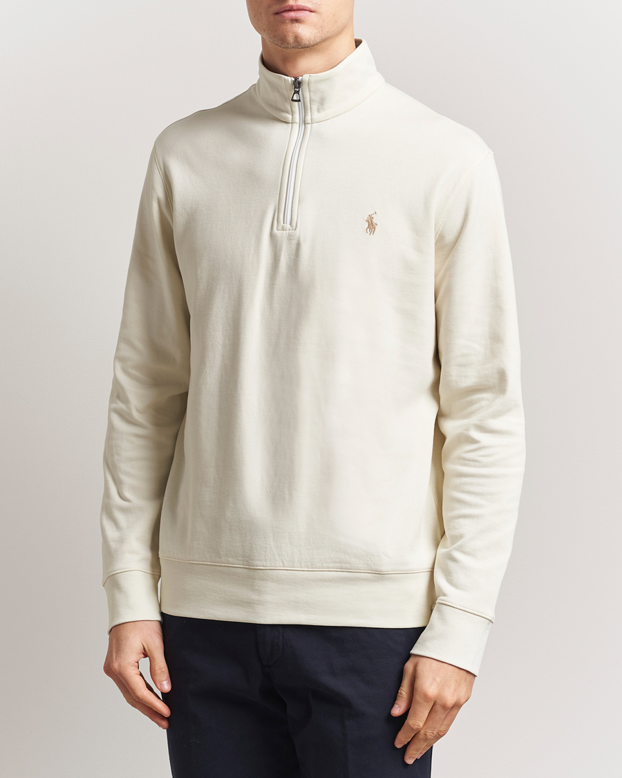 Herren | Pullover | Polo Ralph Lauren | Double Knit Half-Zip Sweater Parchment Cream