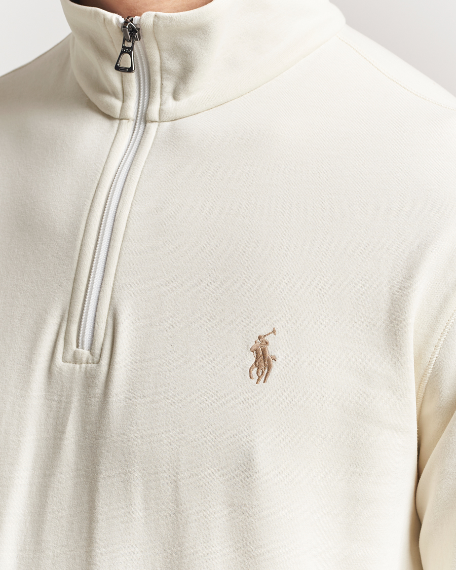 Herren | Pullover | Polo Ralph Lauren | Double Knit Half-Zip Sweater Parchment Cream