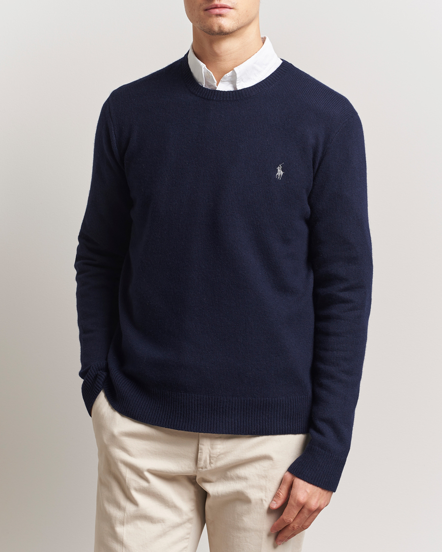 Herren | Pullover | Polo Ralph Lauren | Cotton/Wool Pullover Hunter Navy
