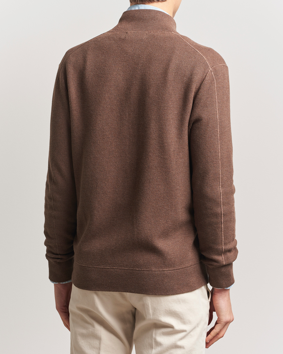 Herren | Pullover | Polo Ralph Lauren | Textured Full-Zip Dark Roast Melange