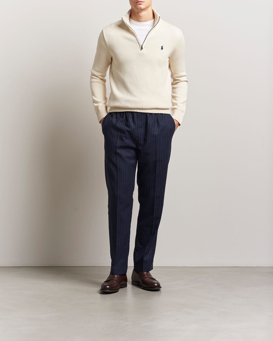Herren | Pullover | Polo Ralph Lauren | Cotton Pullover Half Zip Andover Cream