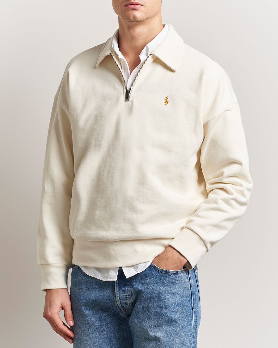 Herren | Pullover | Polo Ralph Lauren | Loopback Terry Half-Zip Clubhouse Cream