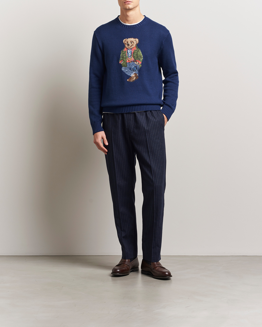 Herren | Pullover | Polo Ralph Lauren | Cotton Bear Pullover Freshwater Blue