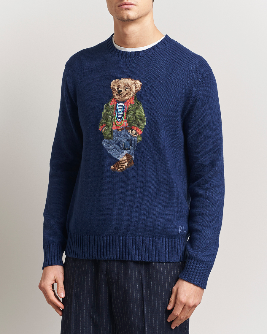 Herren | Pullover | Polo Ralph Lauren | Cotton Bear Pullover Freshwater Blue
