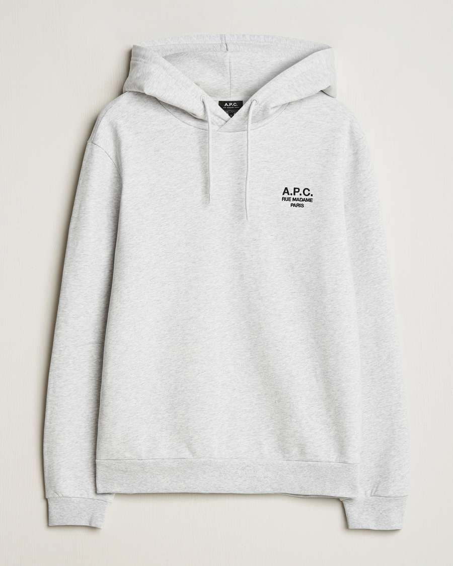Herren | Pullover | A.P.C. | Rue Madame Hoodie Heather Grey/Black