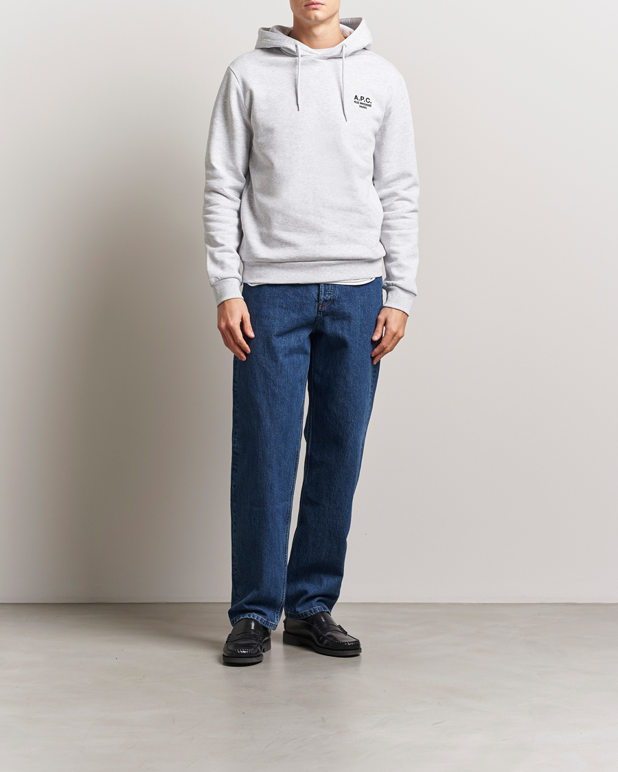 Herren | Pullover | A.P.C. | Rue Madame Hoodie Heather Grey/Black
