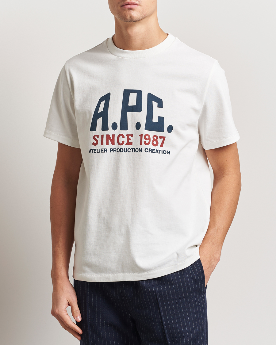 Herren | T-Shirts | A.P.C. | Print Label T-Shirt White