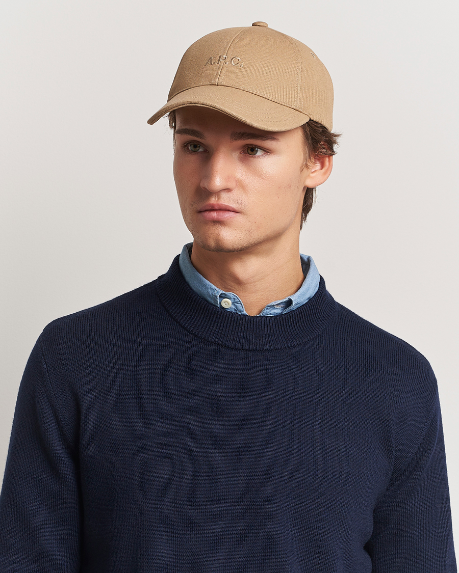Herren | Hüte & Mützen | A.P.C. | Charlie Baseball Cap Dark Beige