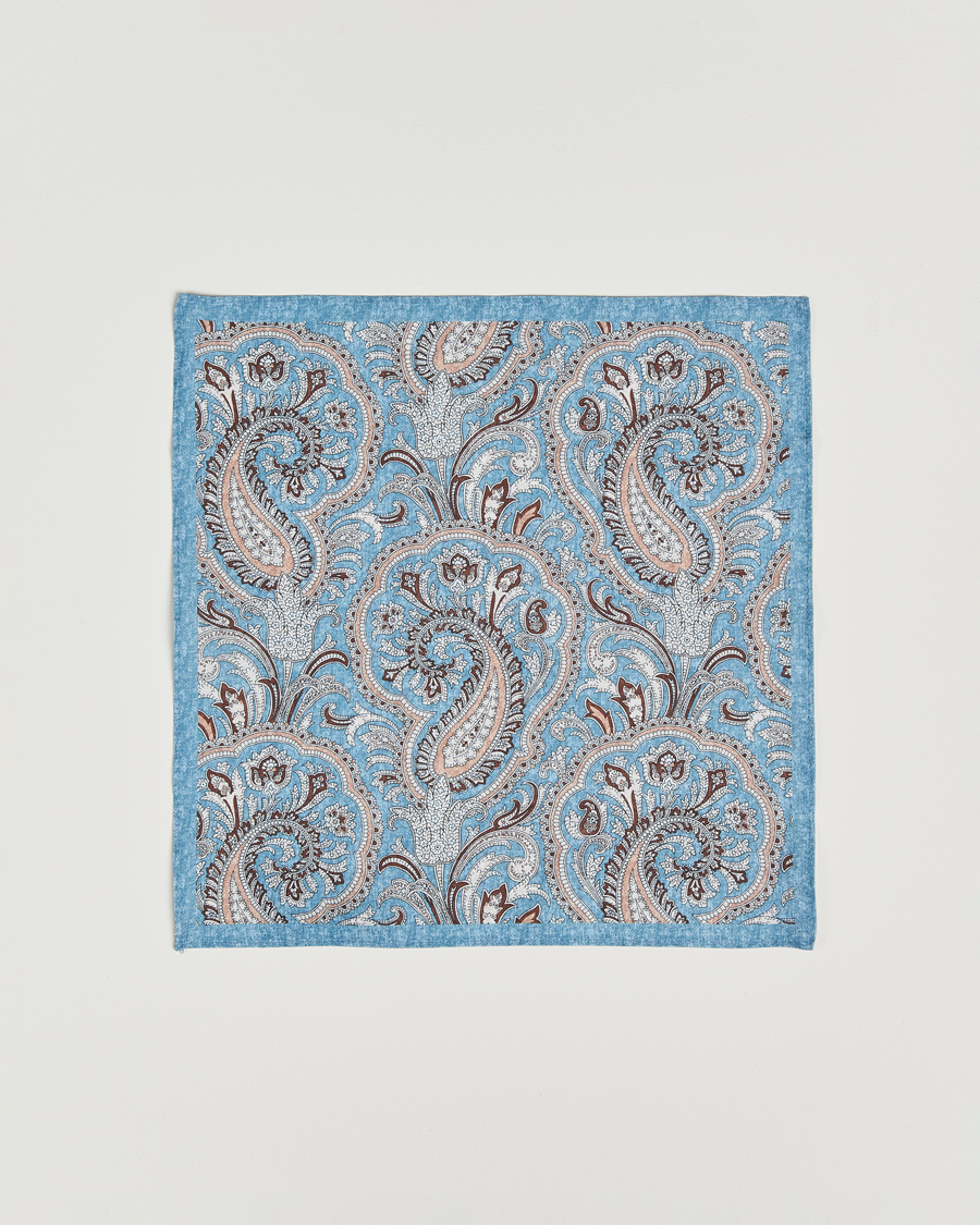 Herren | Krawatten | Amanda Christensen | Box Set Printed Silk 8cm Tie With Pocket Square Navy