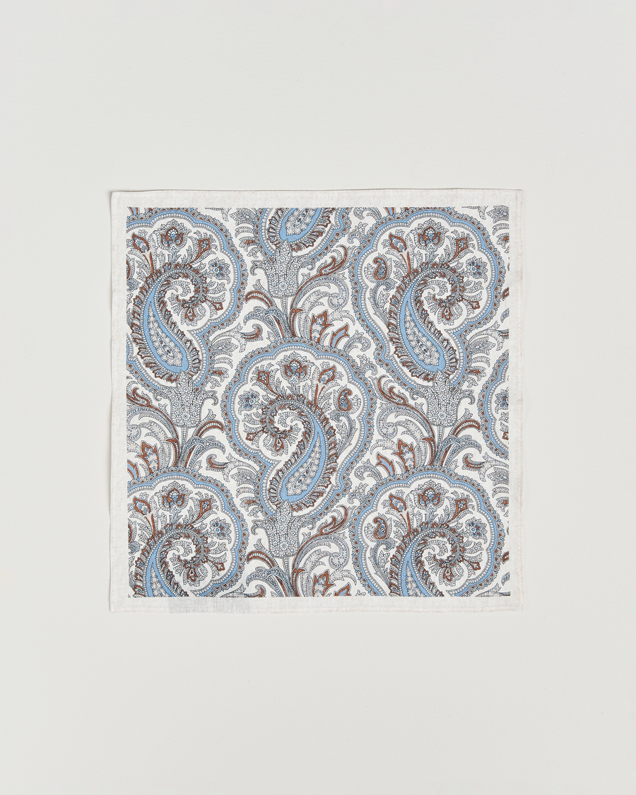 Herren | Krawatten | Amanda Christensen | Box Set Printed Silk 8cm Tie With Pocket Square Brown