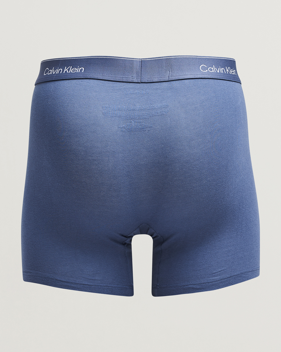 Herren | Unterwäsche | Calvin Klein | 3-Pack Icon Cotton Stretch Boxer Brief Blue/Grey/Red