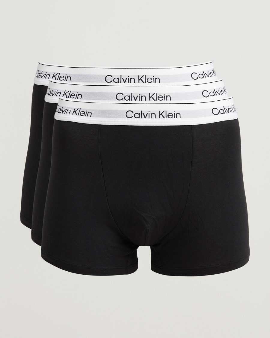 Herren | Unterwäsche | Calvin Klein | 3-Pack Icon Cotton Stretch Relaxed Trunk Black