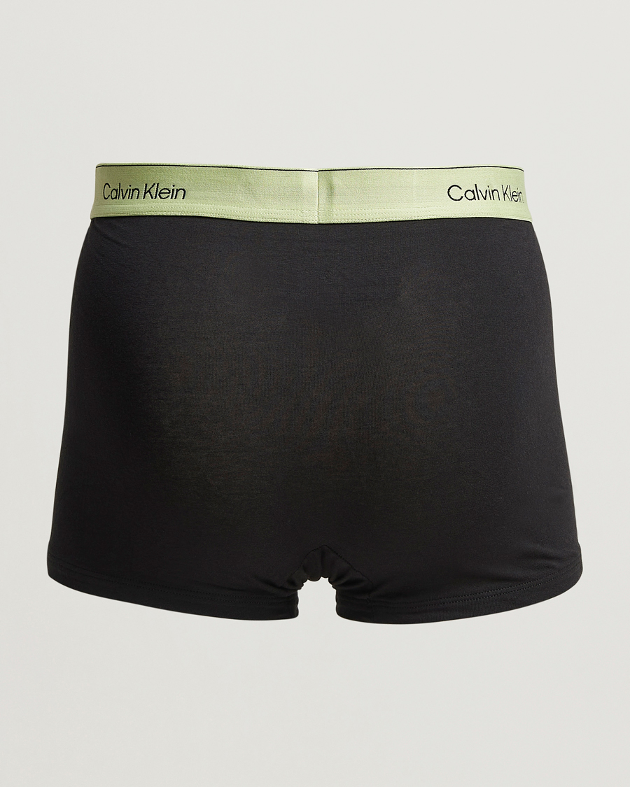 Herren | Unterwäsche | Calvin Klein | 3-Pack Icon Cotton Stretch Relaxed Trunk White/Aqua/Green