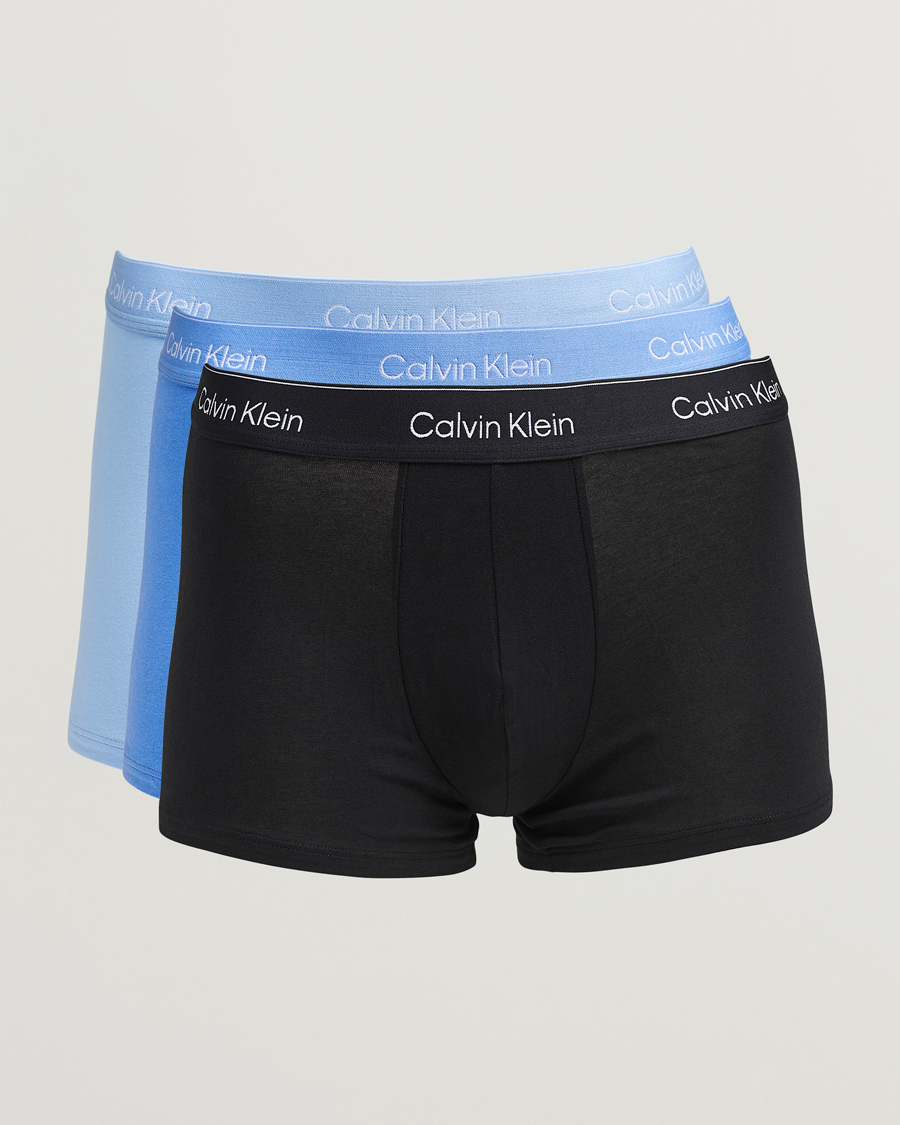 Herren | Unterwäsche | Calvin Klein | 3-Pack Icon Cotton Stretch Trunk Black/Blue/Green