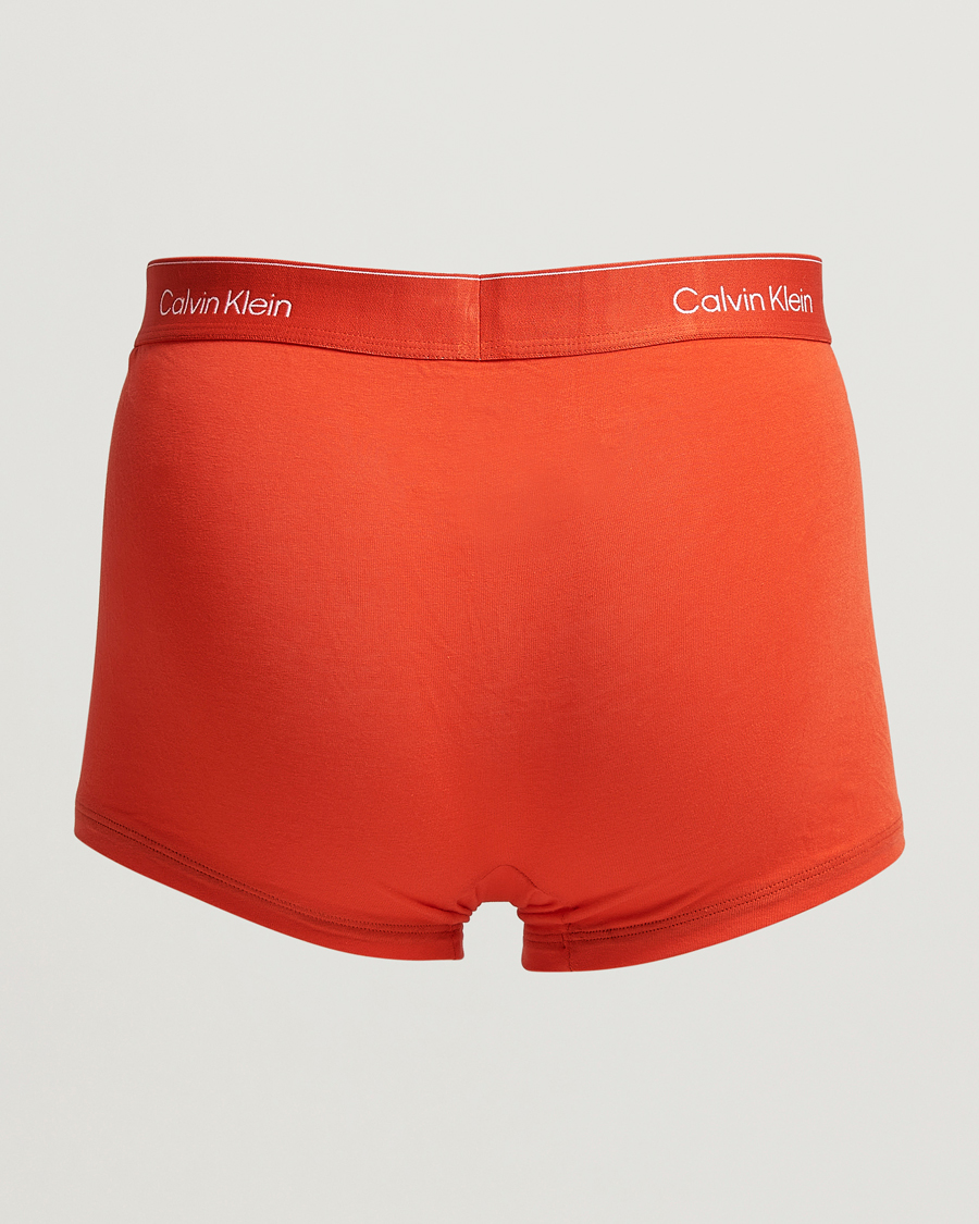 Herren | Unterwäsche | Calvin Klein | 3-Pack Icon Cotton Stretch Low Rise Trunk Blue/Grey/Red