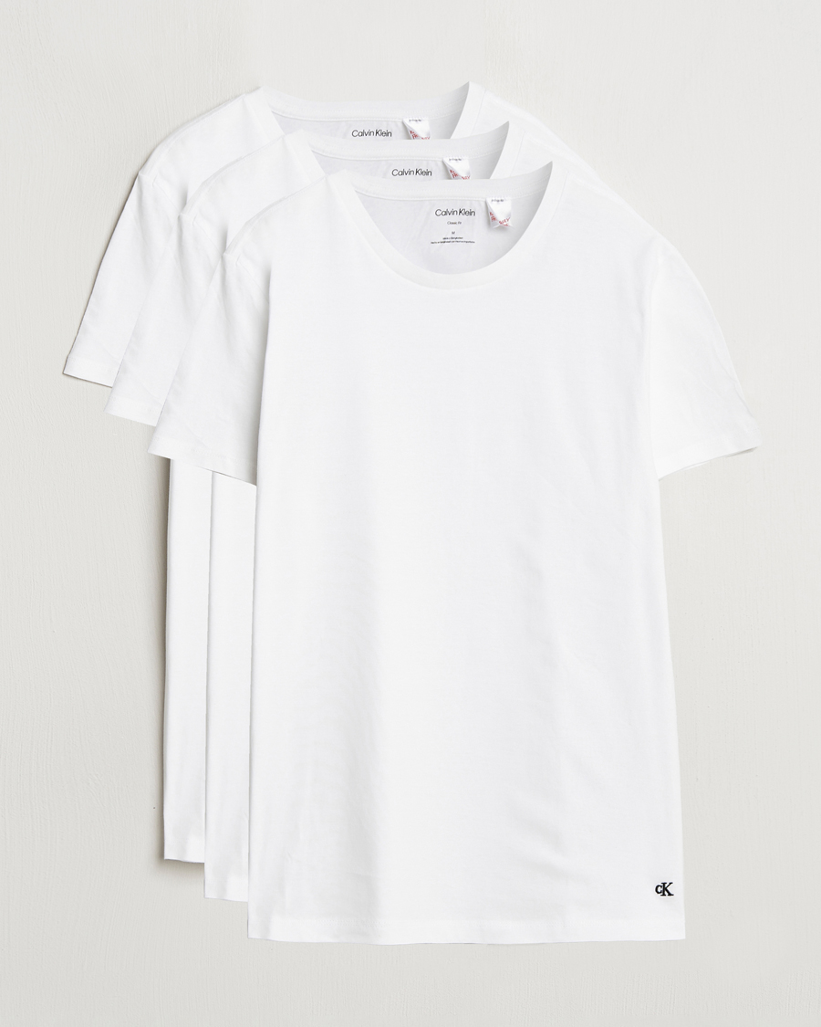 Herren | T-Shirts | Calvin Klein | 3-Pack Cotton Crew Neck T-Shirt White