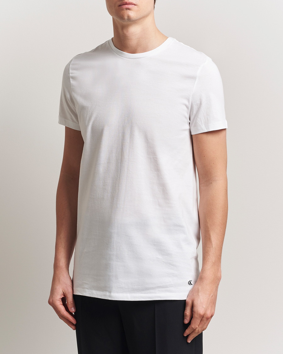 Herren | T-Shirts | Calvin Klein | 3-Pack Cotton Crew Neck T-Shirt White