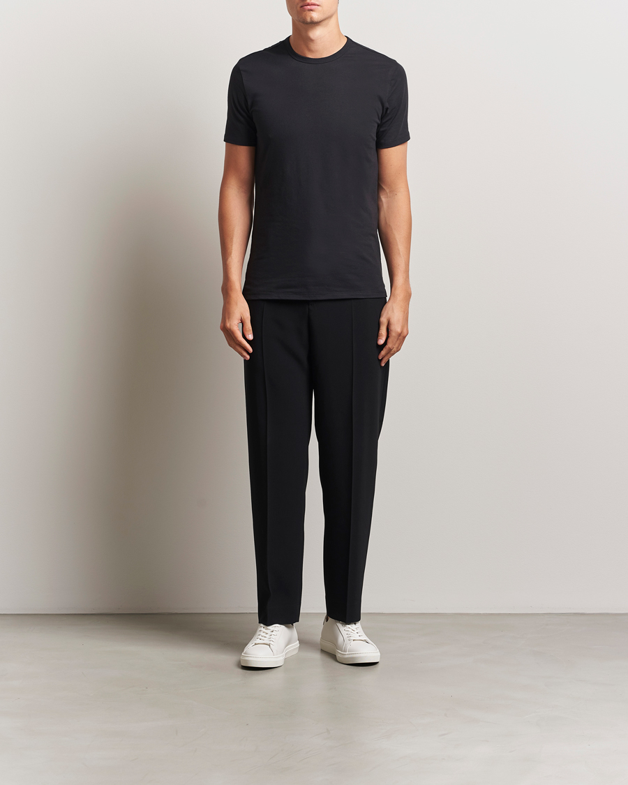 Herren | T-Shirts | Calvin Klein | 3-Pack Cotton Stretch Crew Neck T-Shirt Black