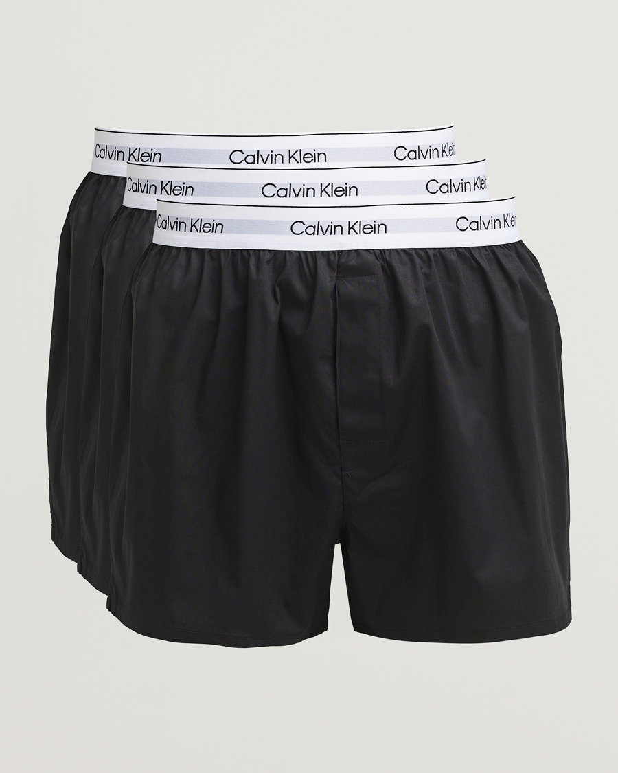 Herren | Unterwäsche | Calvin Klein | 3-Pack Cotton Boxer Shorts Black