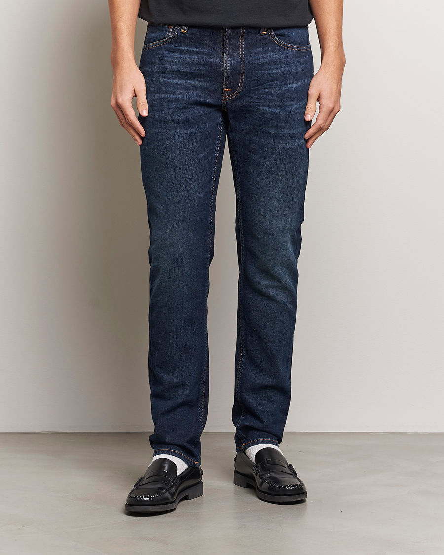 Herren | Jeans | Nudie Jeans | Lean Dean Jeans Blue Night