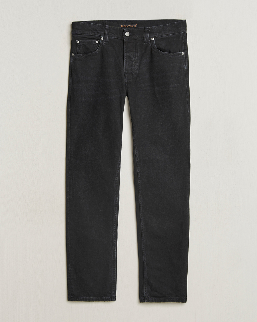 Herren | Jeans | Nudie Jeans | Solid Ollie Jeans Black Steel